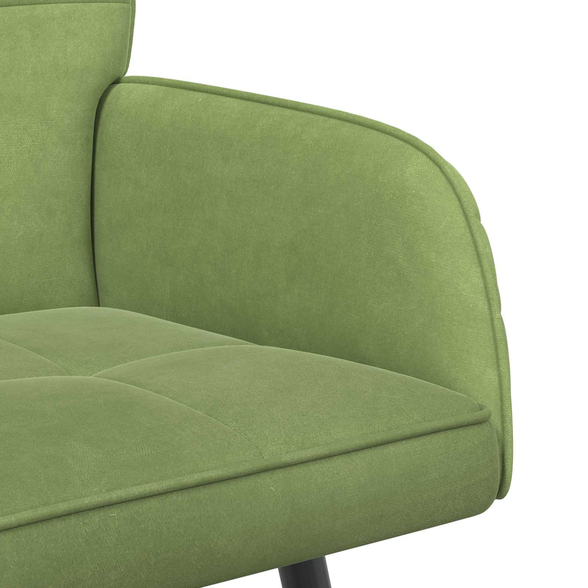 vidaXL Sofa dwuosobowa na metalowych nóżkach 2-osobowy Jasnozielony