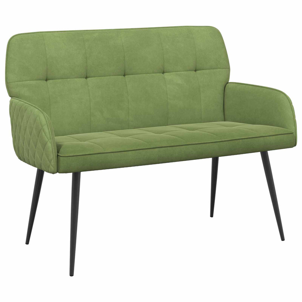 vidaXL Sofa dwuosobowa na metalowych nóżkach 2-osobowy Jasnozielony