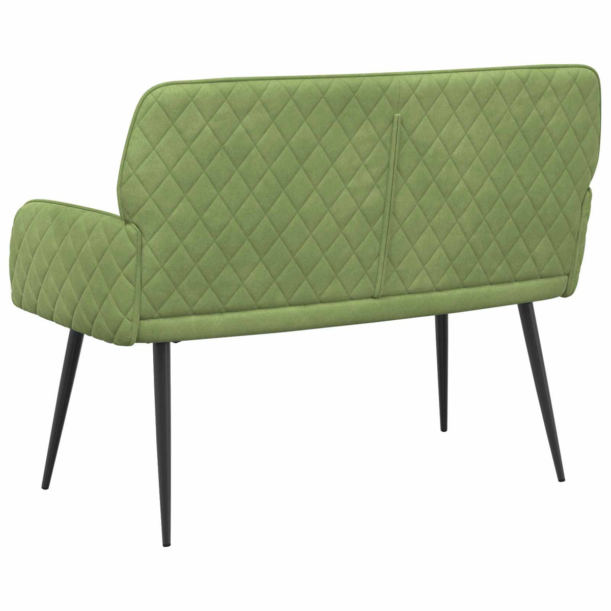 vidaXL Sofa dwuosobowa na metalowych nóżkach 2-osobowy Jasnozielony