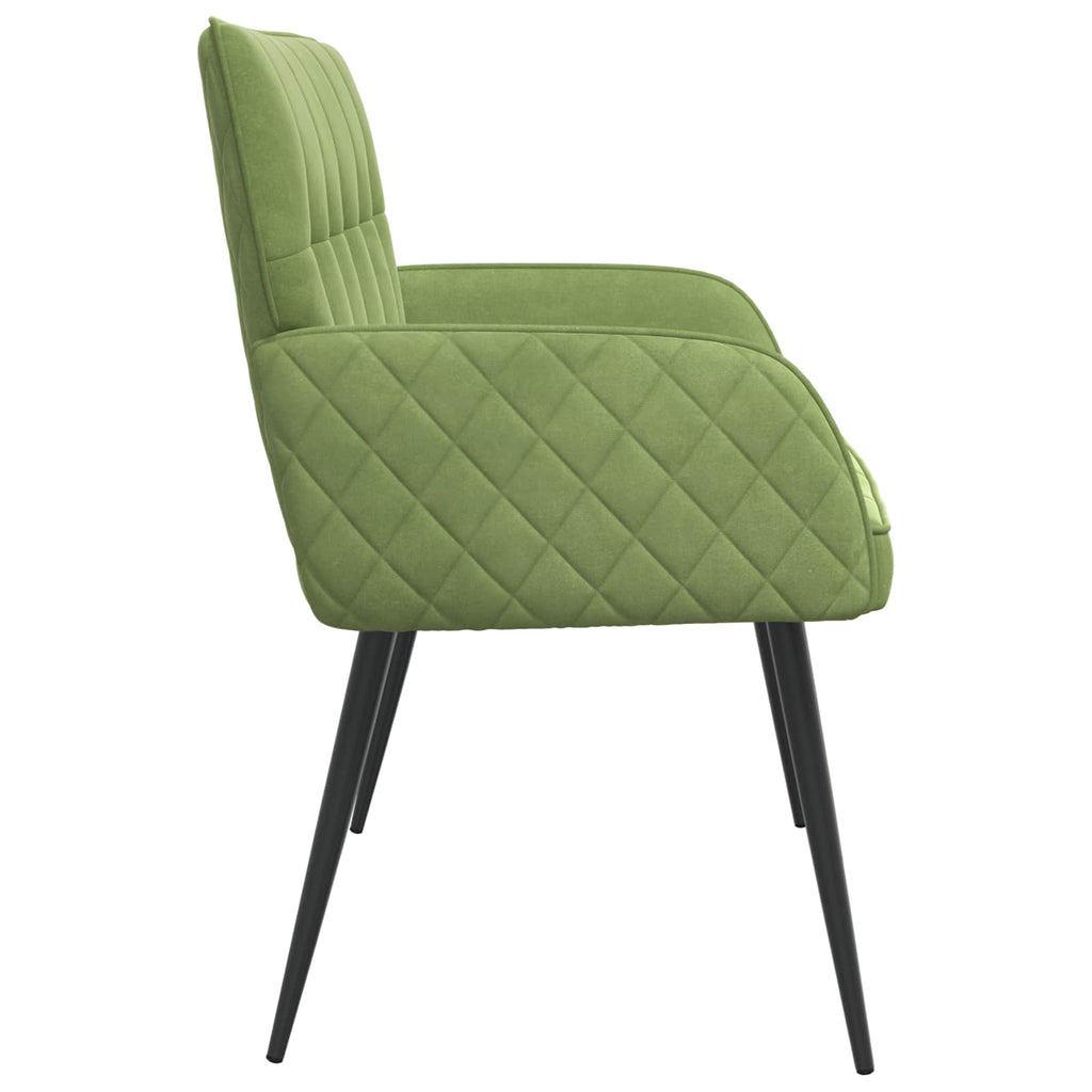 vidaXL Sofa dwuosobowa na metalowych nóżkach 2-osobowy Jasnozielony