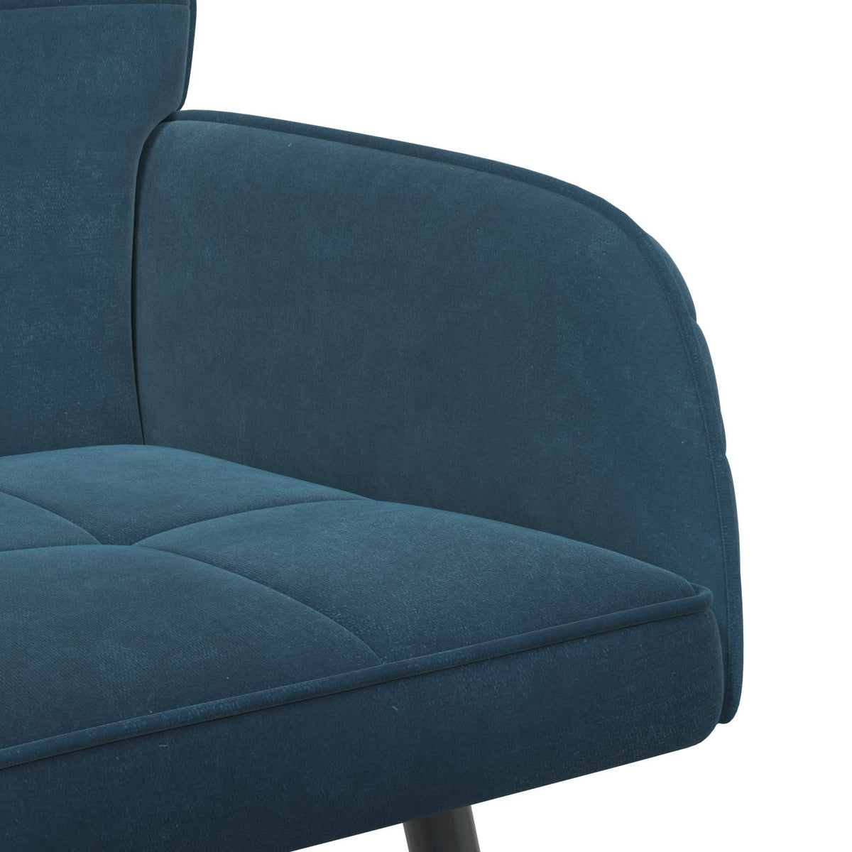 vidaXL Sofa dwuosobowa na metalowych nóżkach 2-osobowy niebieski Welur