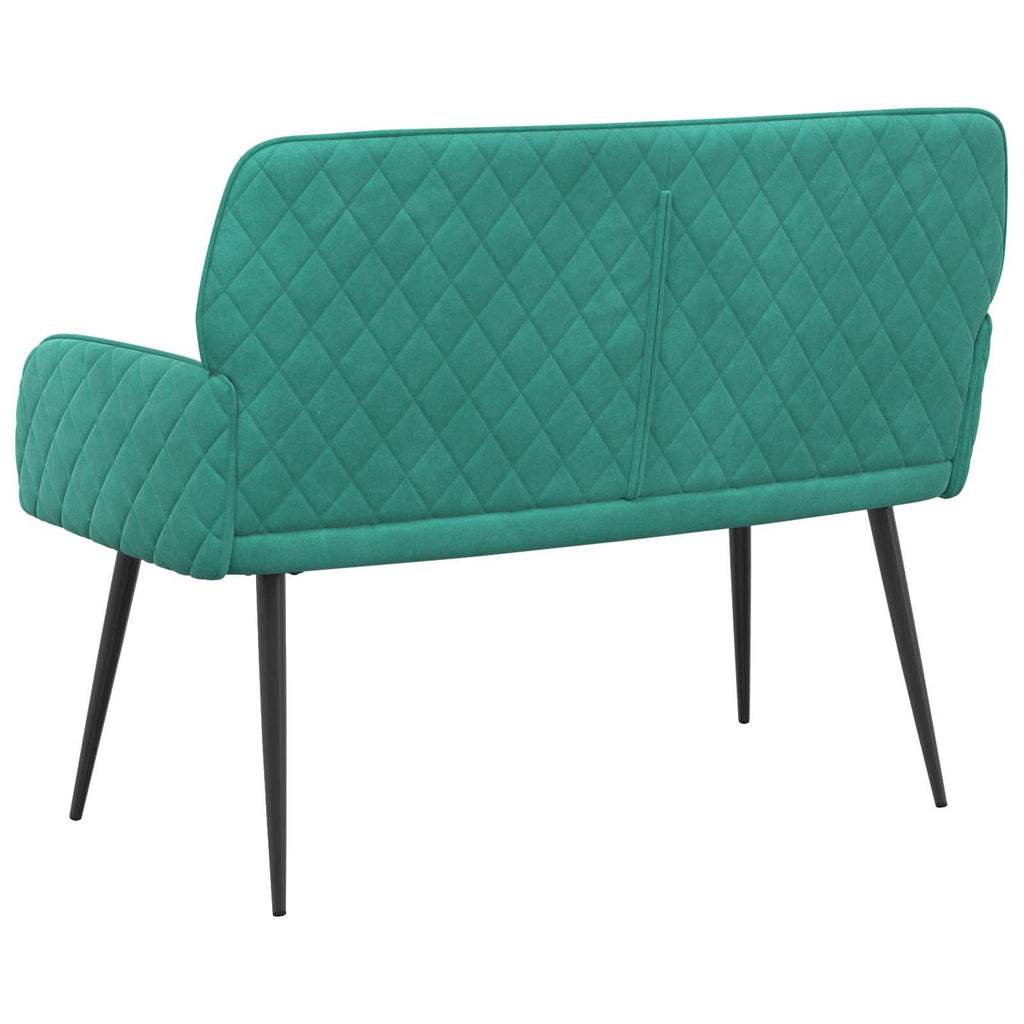 vidaXL Sofa dwuosobowa na metalowych nóżkach 2-osobowy Turkusowy Welur