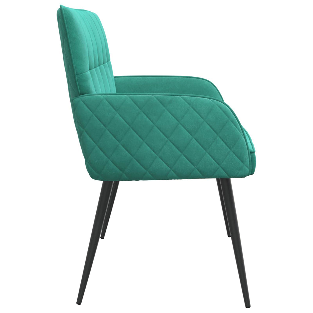 vidaXL Sofa dwuosobowa na metalowych nóżkach 2-osobowy Turkusowy Welur