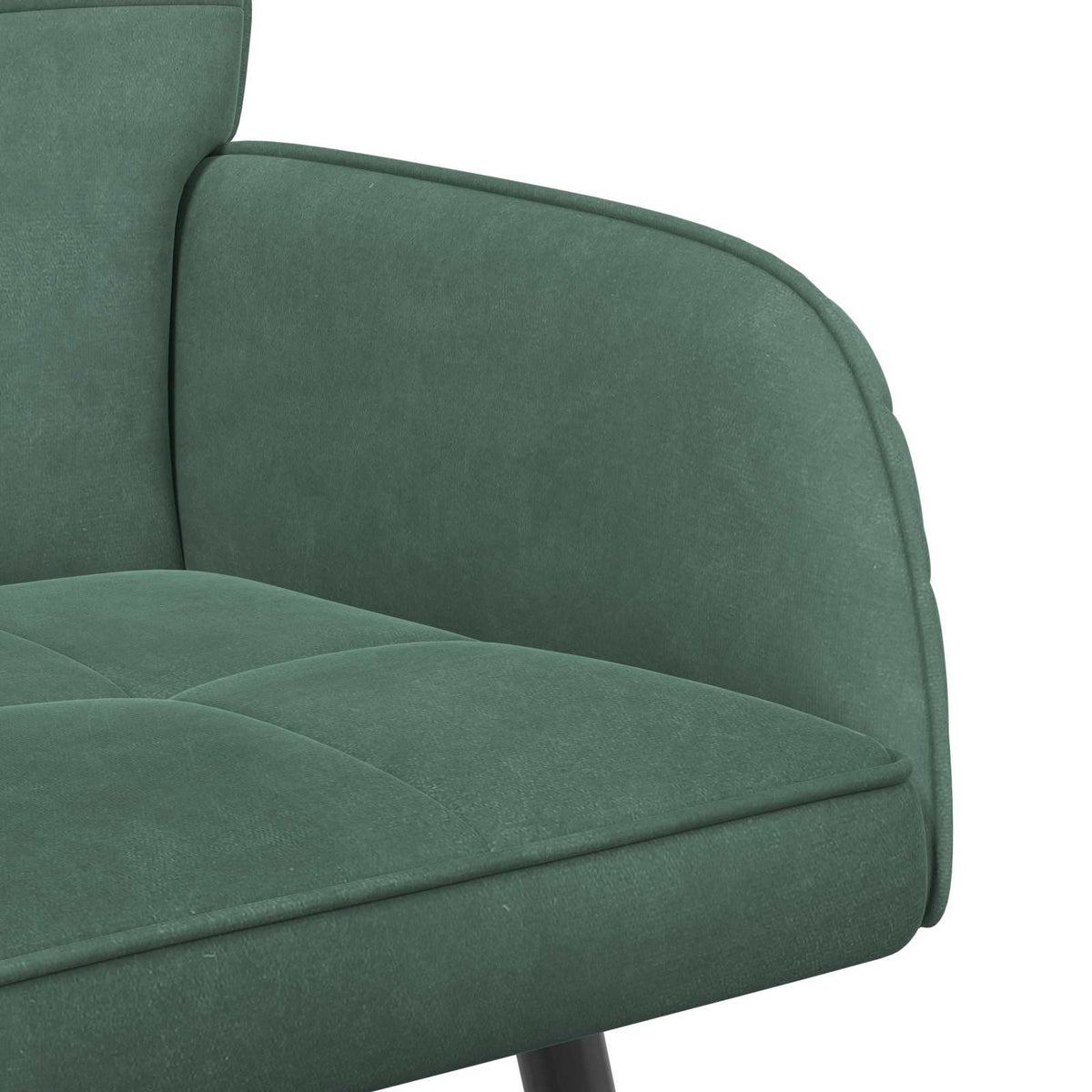 vidaXL Sofa dwuosobowa na metalowych nóżkach 2-osobowy Zielony morski