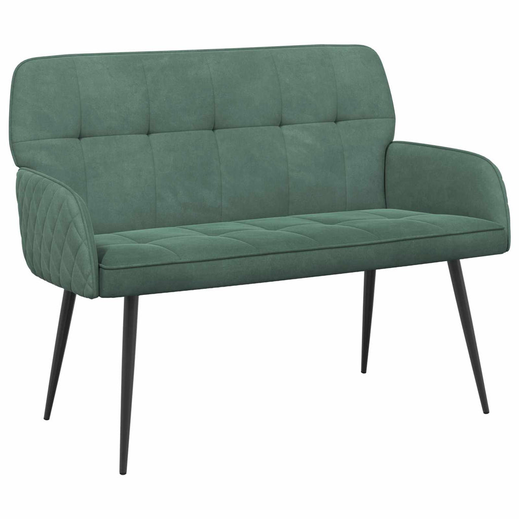 vidaXL Sofa dwuosobowa na metalowych nóżkach 2-osobowy Zielony morski