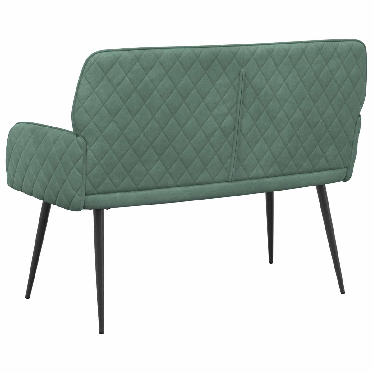 vidaXL Sofa dwuosobowa na metalowych nóżkach 2-osobowy Zielony morski