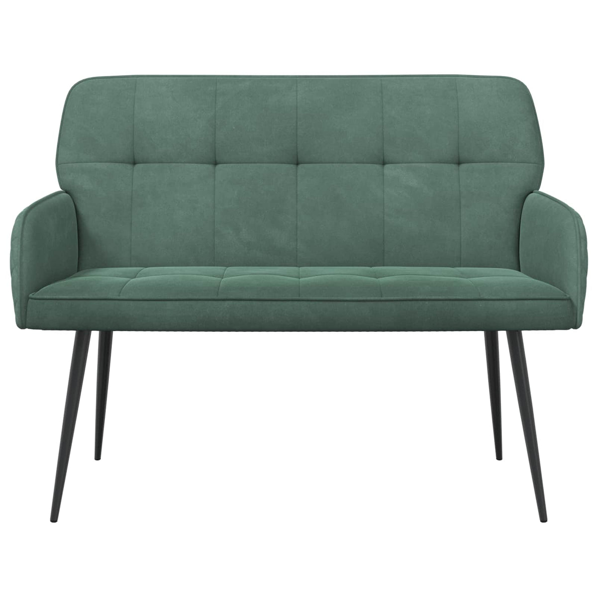 vidaXL Sofa dwuosobowa na metalowych nóżkach 2-osobowy Zielony morski