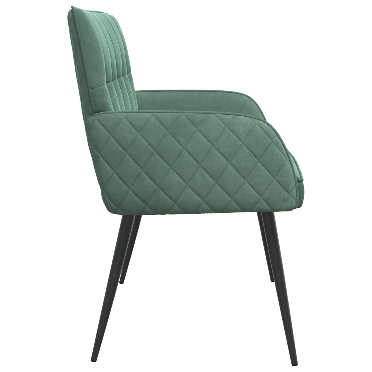 vidaXL Sofa dwuosobowa na metalowych nóżkach 2-osobowy Zielony morski