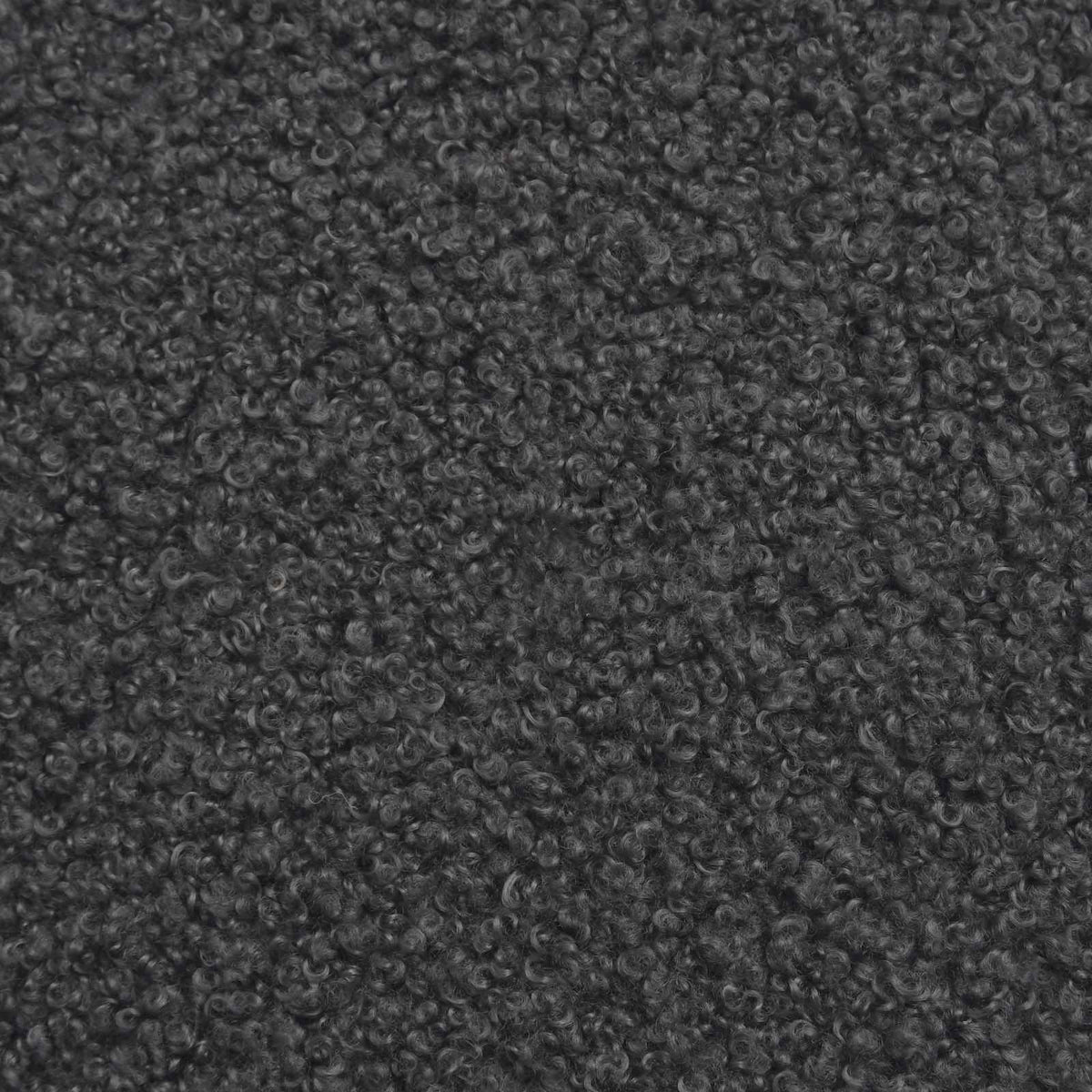 vidaXL Sofa dwuosobowa na nogach z litego drewna ciemnoszary Bouclé