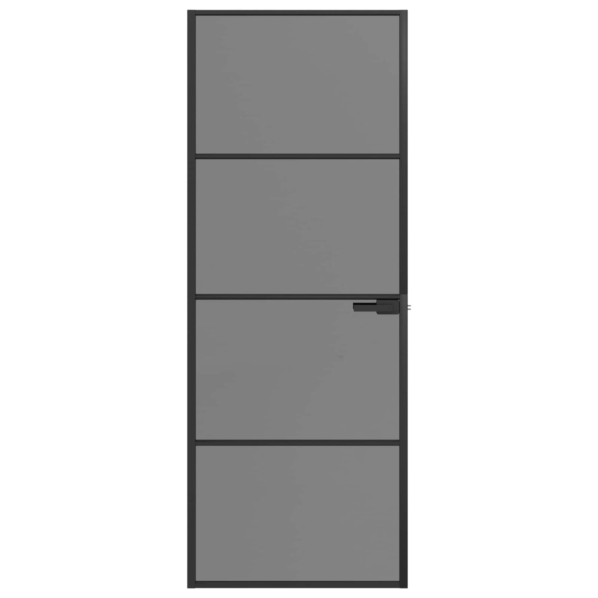 vidaXL Drzwi wewnętrzne 76 x 201,5 cm Szkło Hartowane i Aluminium
