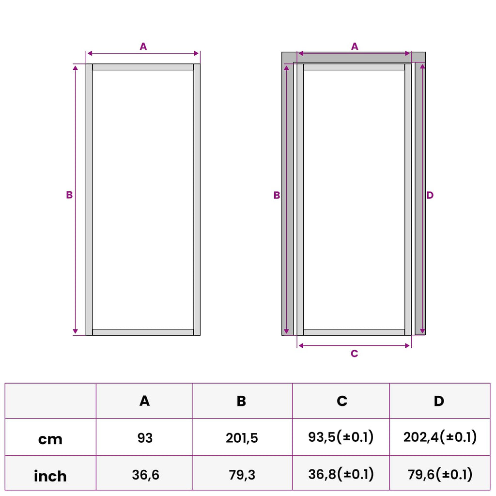 vidaXL Drzwi wewnętrzne 93 x 201,5 cm Szkło Hartowane i Aluminium