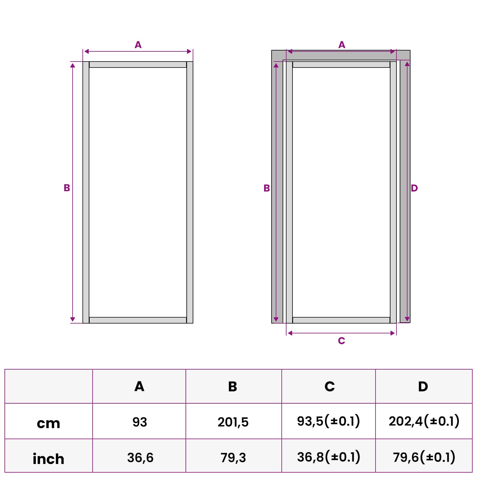 vidaXL Drzwi wewnętrzne 93 x 201,5 cm Szkło Hartowane i Aluminium