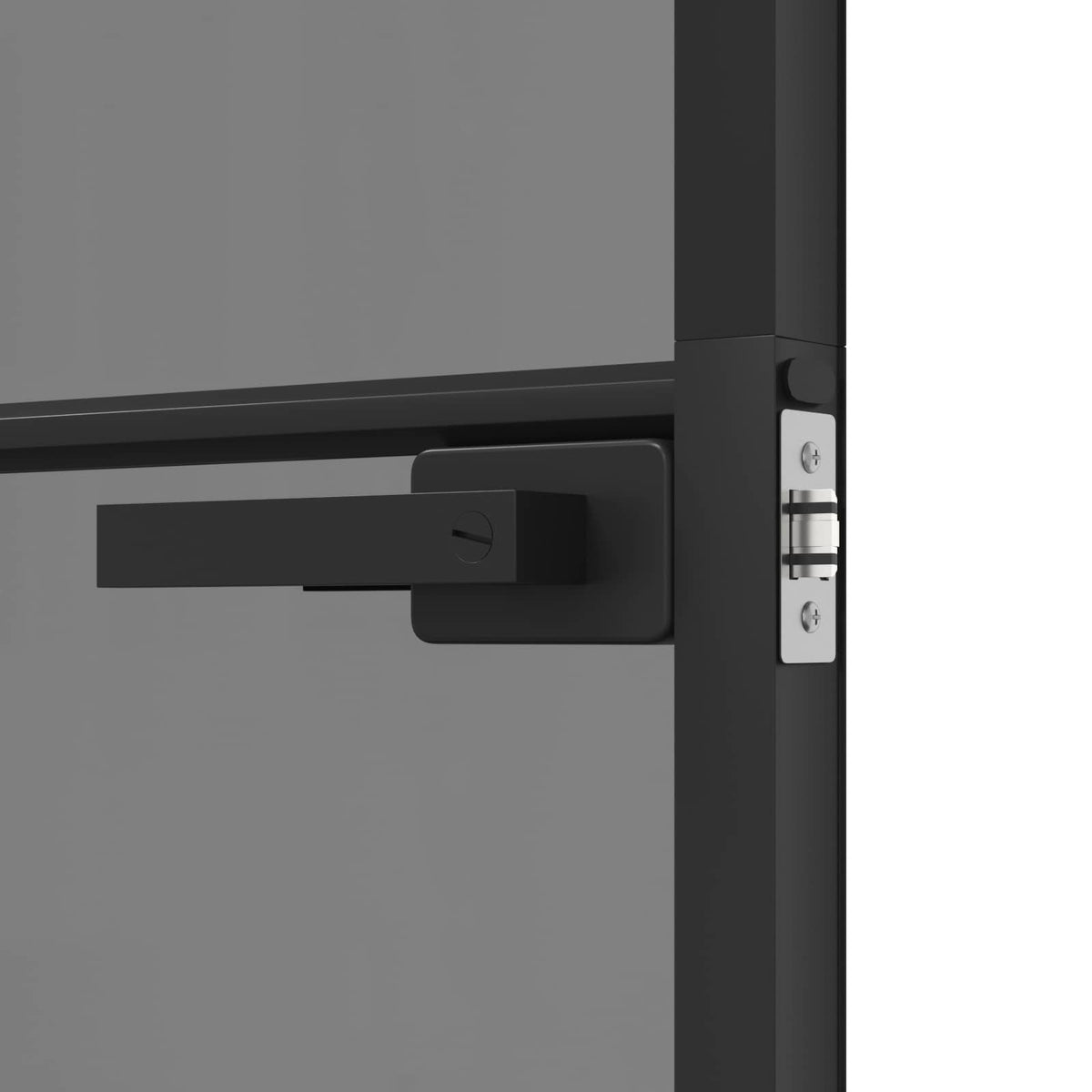 vidaXL Drzwi wewnętrzne 102,5 x 201,5 cm Szkło Hartowane i Aluminium