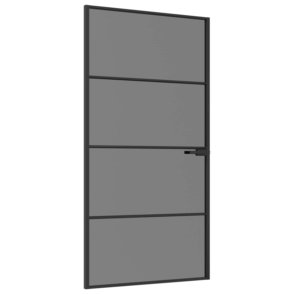 vidaXL Drzwi wewnętrzne 102,5 x 201,5 cm Szkło Hartowane i Aluminium