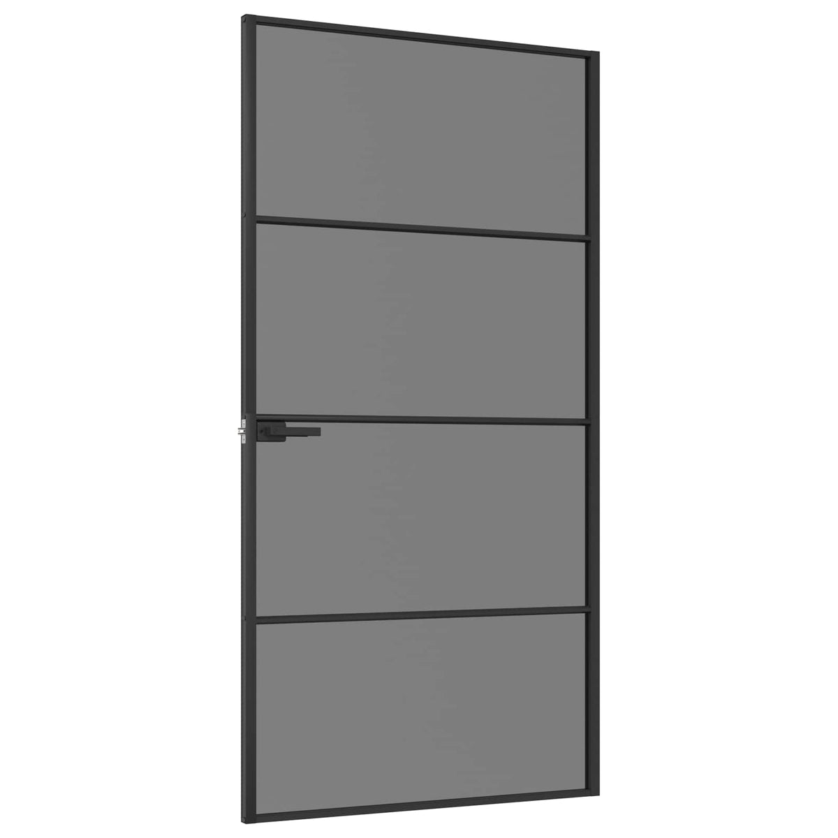 vidaXL Drzwi wewnętrzne 102,5 x 201,5 cm Szkło Hartowane i Aluminium