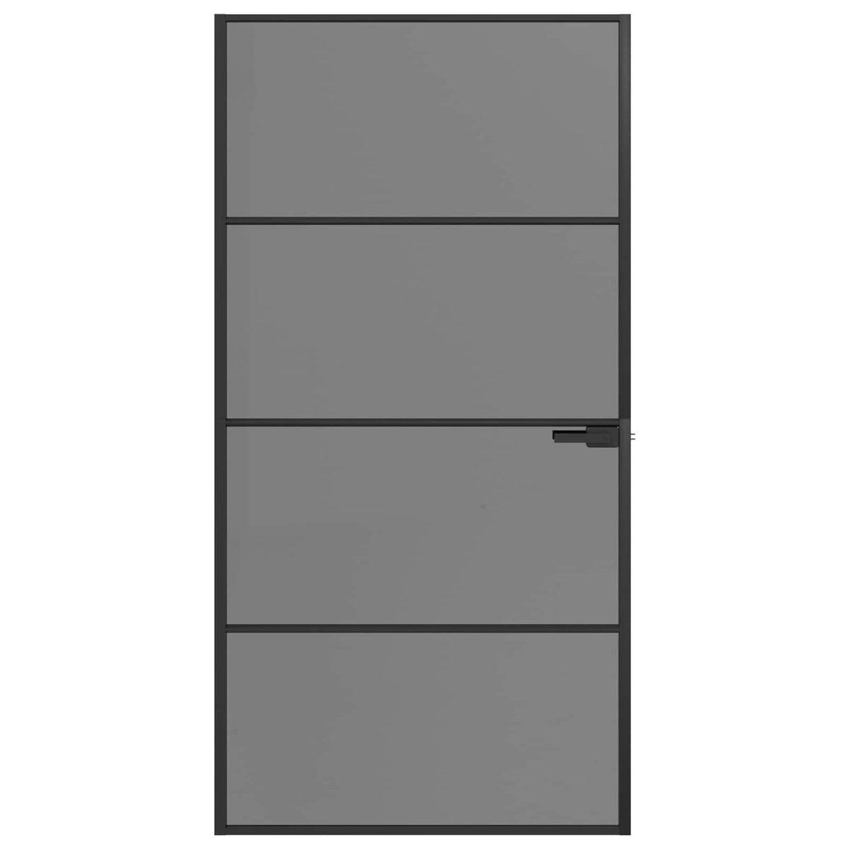 vidaXL Drzwi wewnętrzne 102,5 x 201,5 cm Szkło Hartowane i Aluminium
