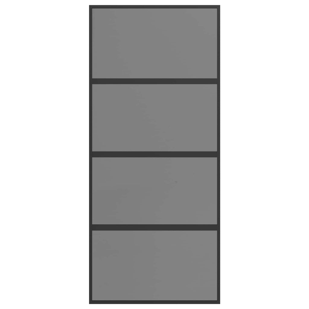 vidaXL Drzwi przesuwne 90 x 205 cm Szkło Hartowane i Aluminium
