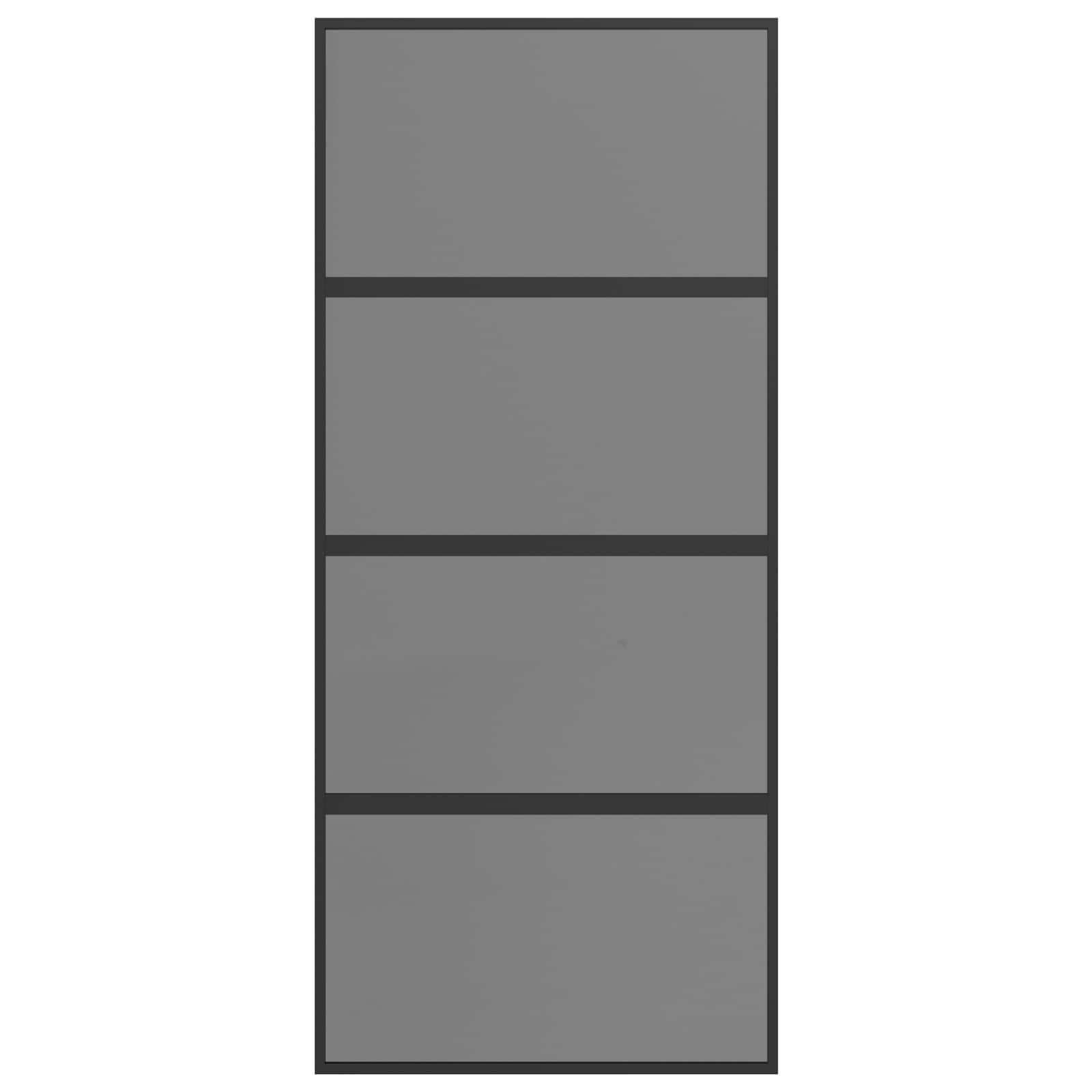 vidaXL Drzwi przesuwne 90 x 205 cm Szkło Hartowane i Aluminium