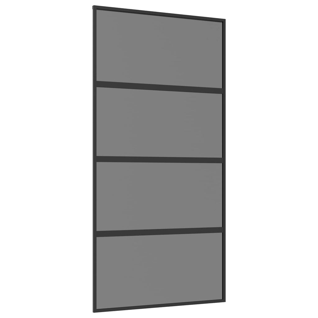 vidaXL Drzwi przesuwne 102.5 x 205 cm Szkło Hartowane i Aluminium