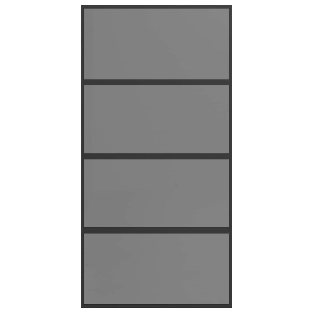 vidaXL Drzwi przesuwne 102.5 x 205 cm Szkło Hartowane i Aluminium