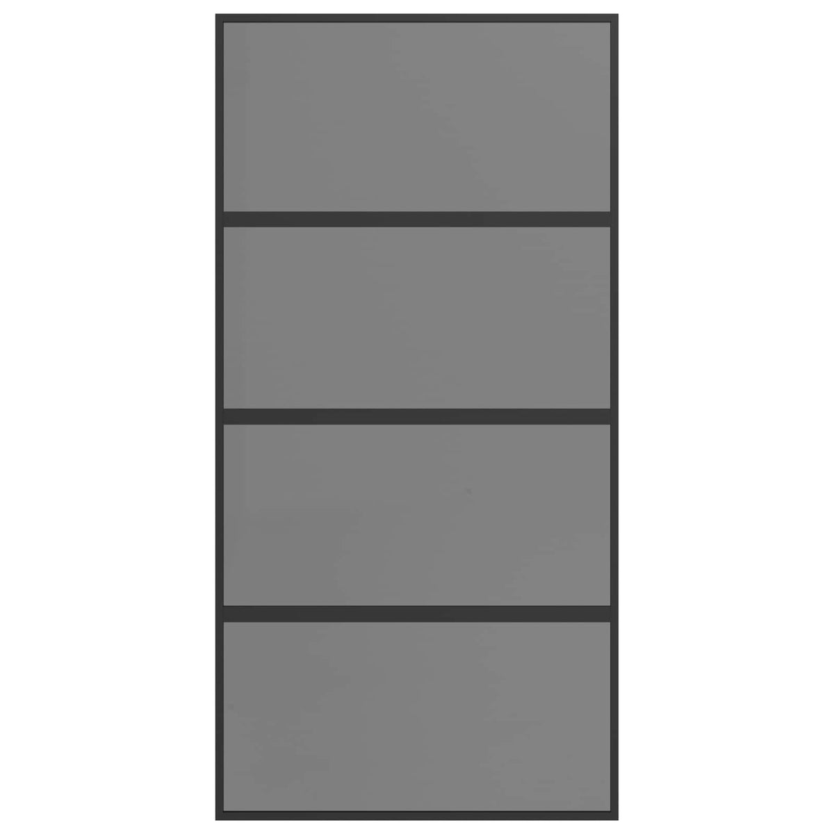 vidaXL Drzwi przesuwne 102.5 x 205 cm Szkło Hartowane i Aluminium
