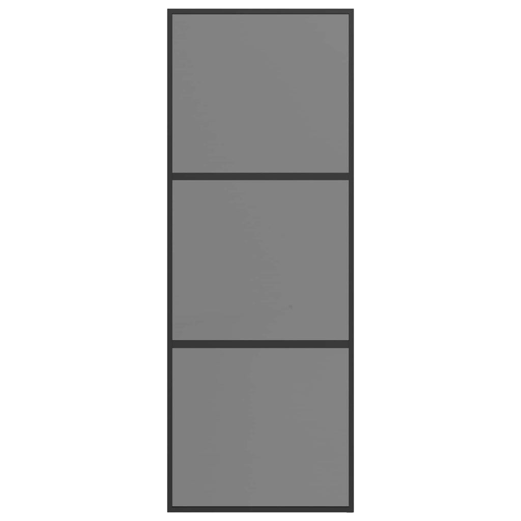 vidaXL Drzwi przesuwne 76 x 205 cm Szkło Hartowane i Aluminium