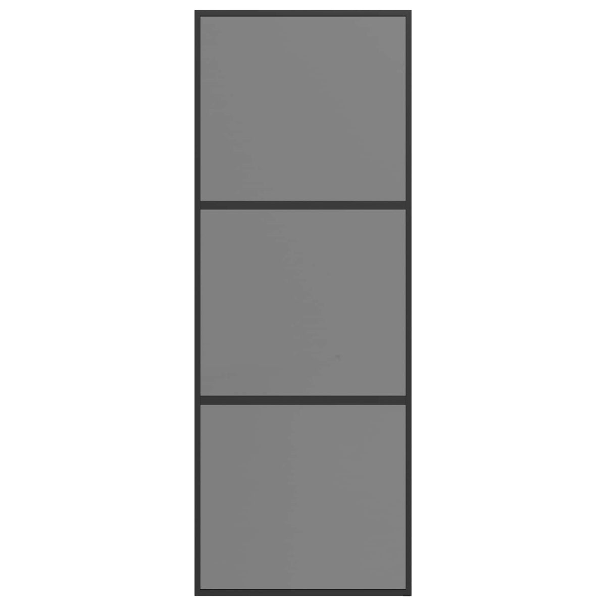 vidaXL Drzwi przesuwne 76 x 205 cm Szkło Hartowane i Aluminium