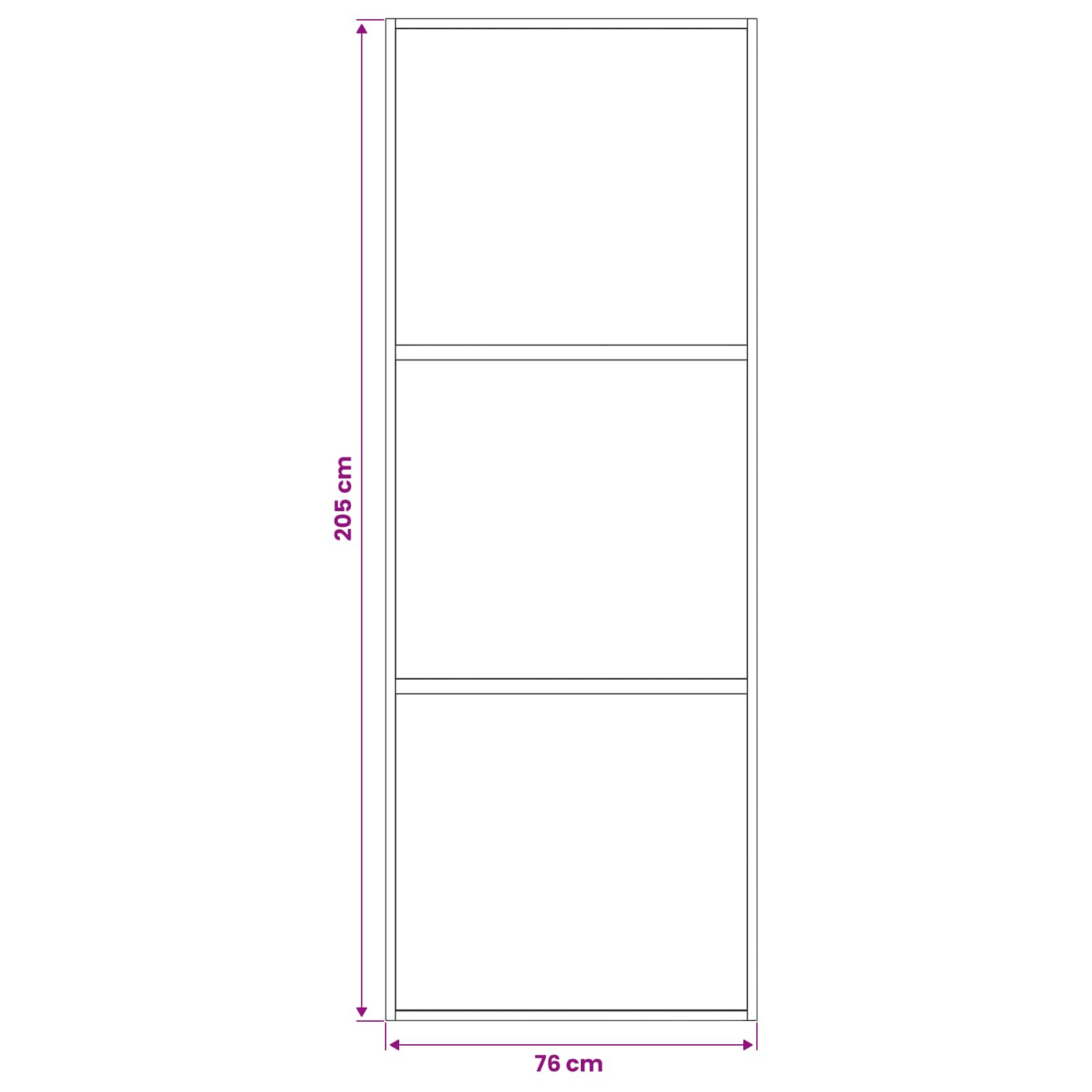 vidaXL Drzwi przesuwne 76 x 205 cm Szkło Hartowane i Aluminium
