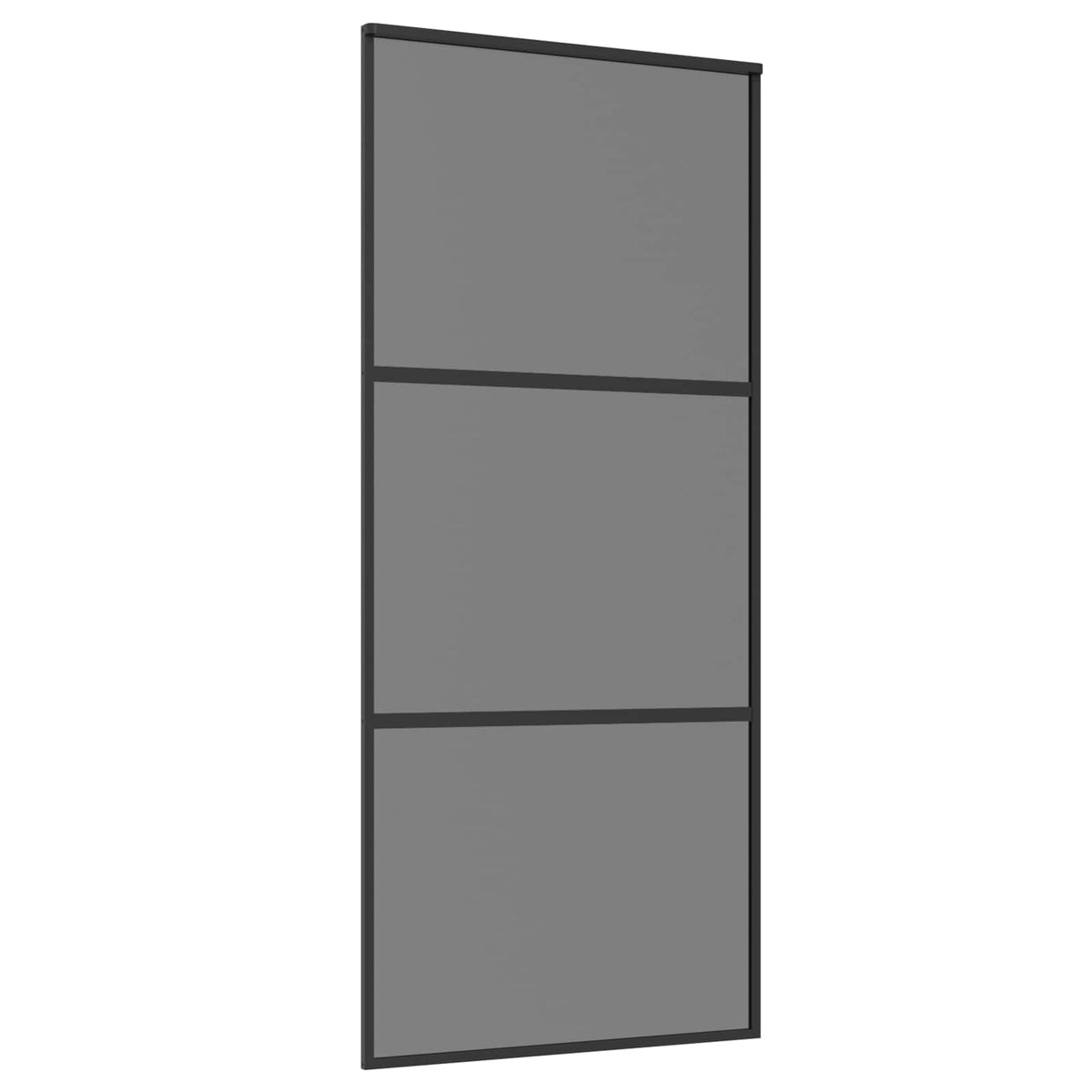 vidaXL Drzwi przesuwne 90 x 205 cm Szkło Hartowane i Aluminium