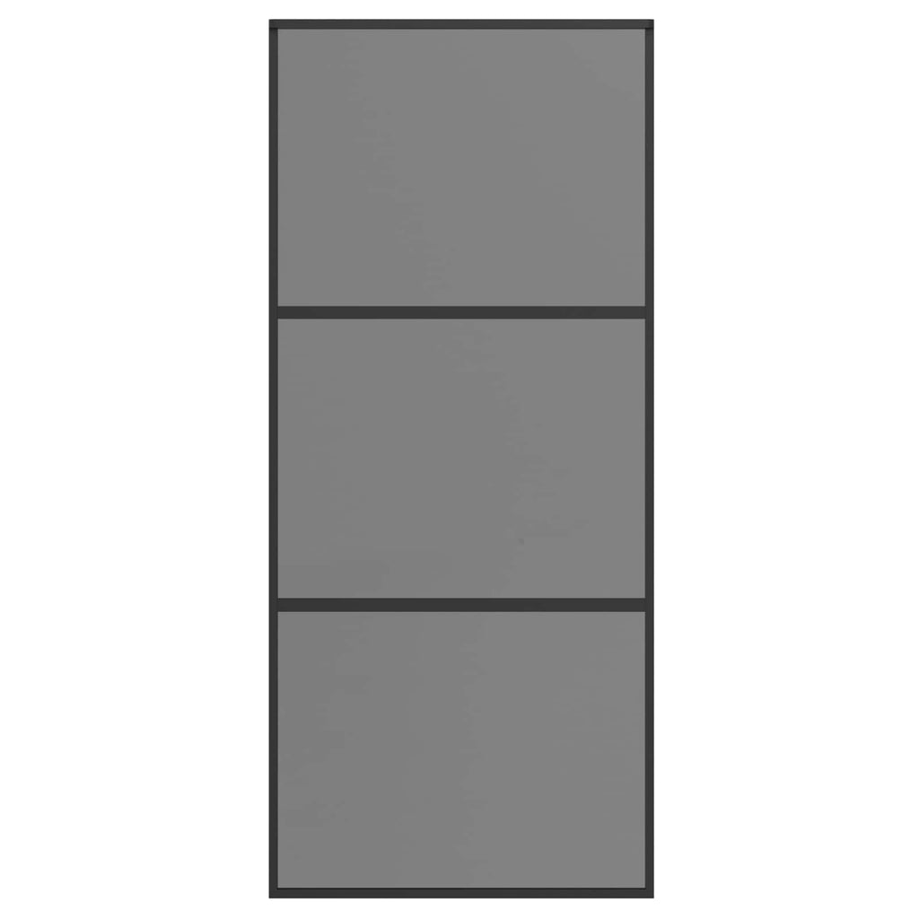 vidaXL Drzwi przesuwne 90 x 205 cm Szkło Hartowane i Aluminium