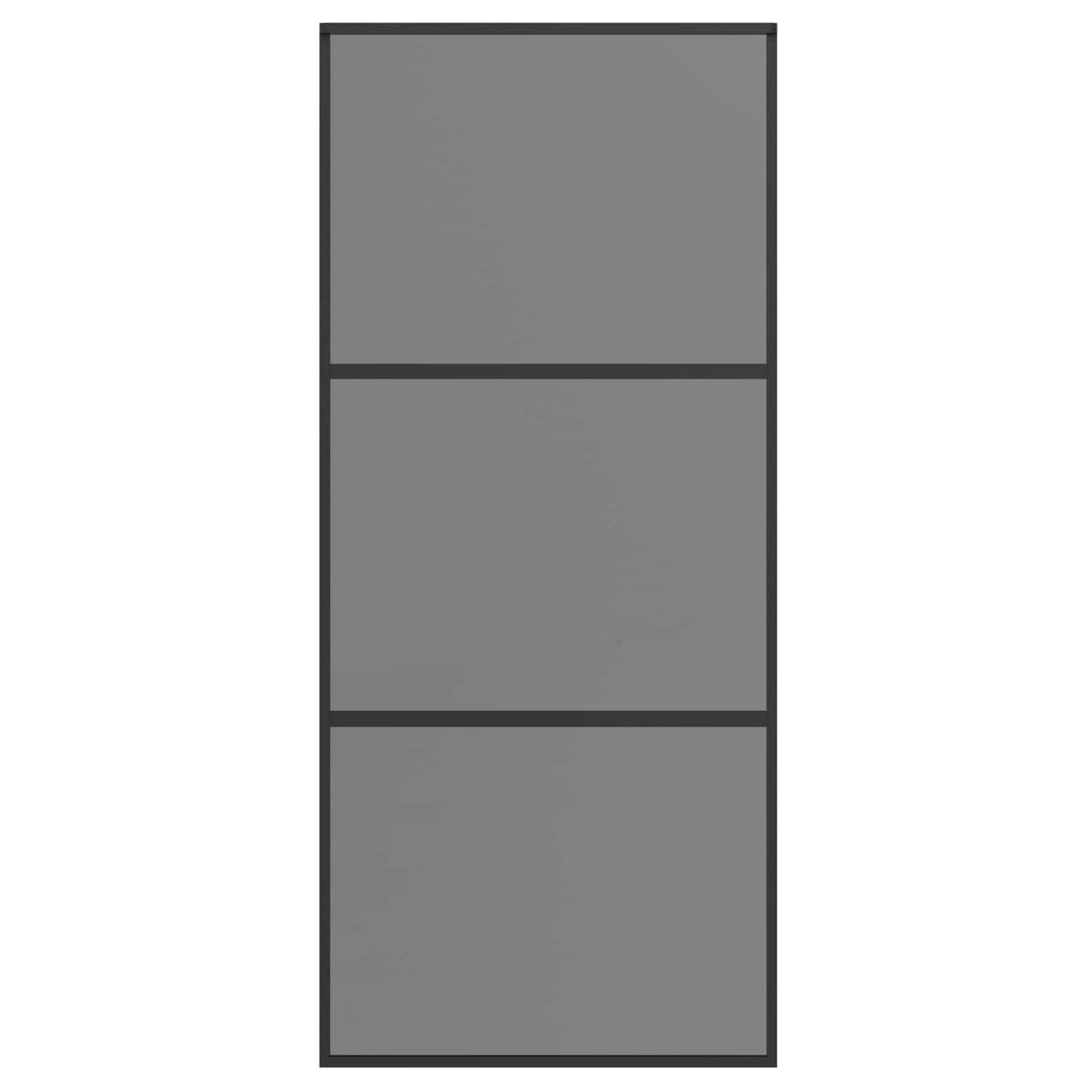 vidaXL Drzwi przesuwne 90 x 205 cm Szkło Hartowane i Aluminium