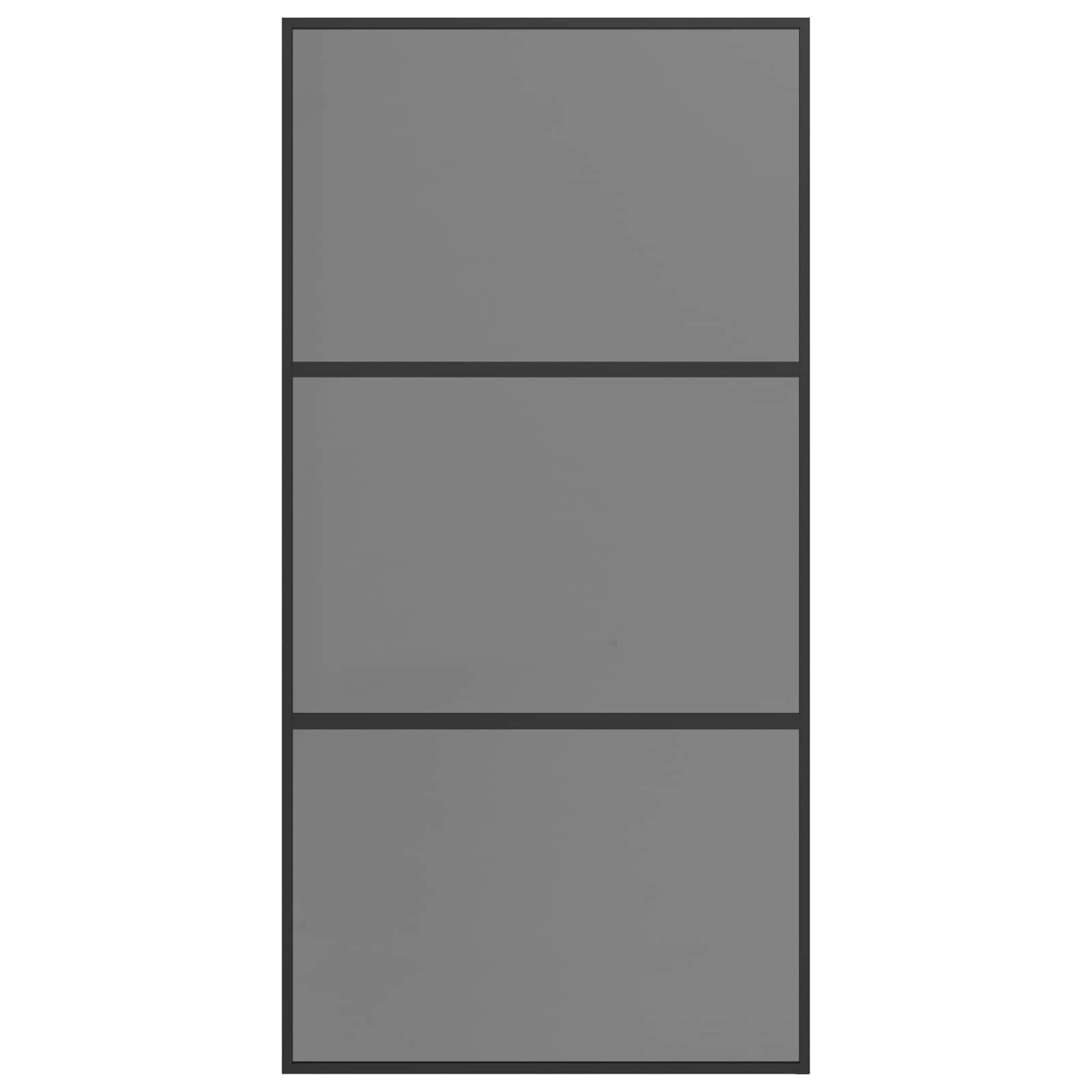 vidaXL Drzwi przesuwne 102 x 205 cm Szkło Hartowane i Aluminium