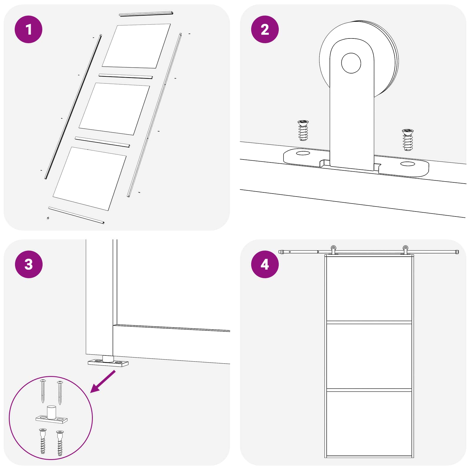 vidaXL Drzwi przesuwne 102 x 205 cm Szkło Hartowane i Aluminium