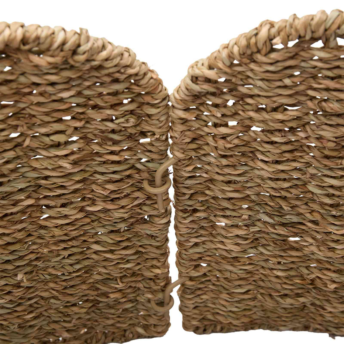 vidaXL Kołnierz do Choinki Okrągły naturalny Ø 90 x 28 cm Trawa morska