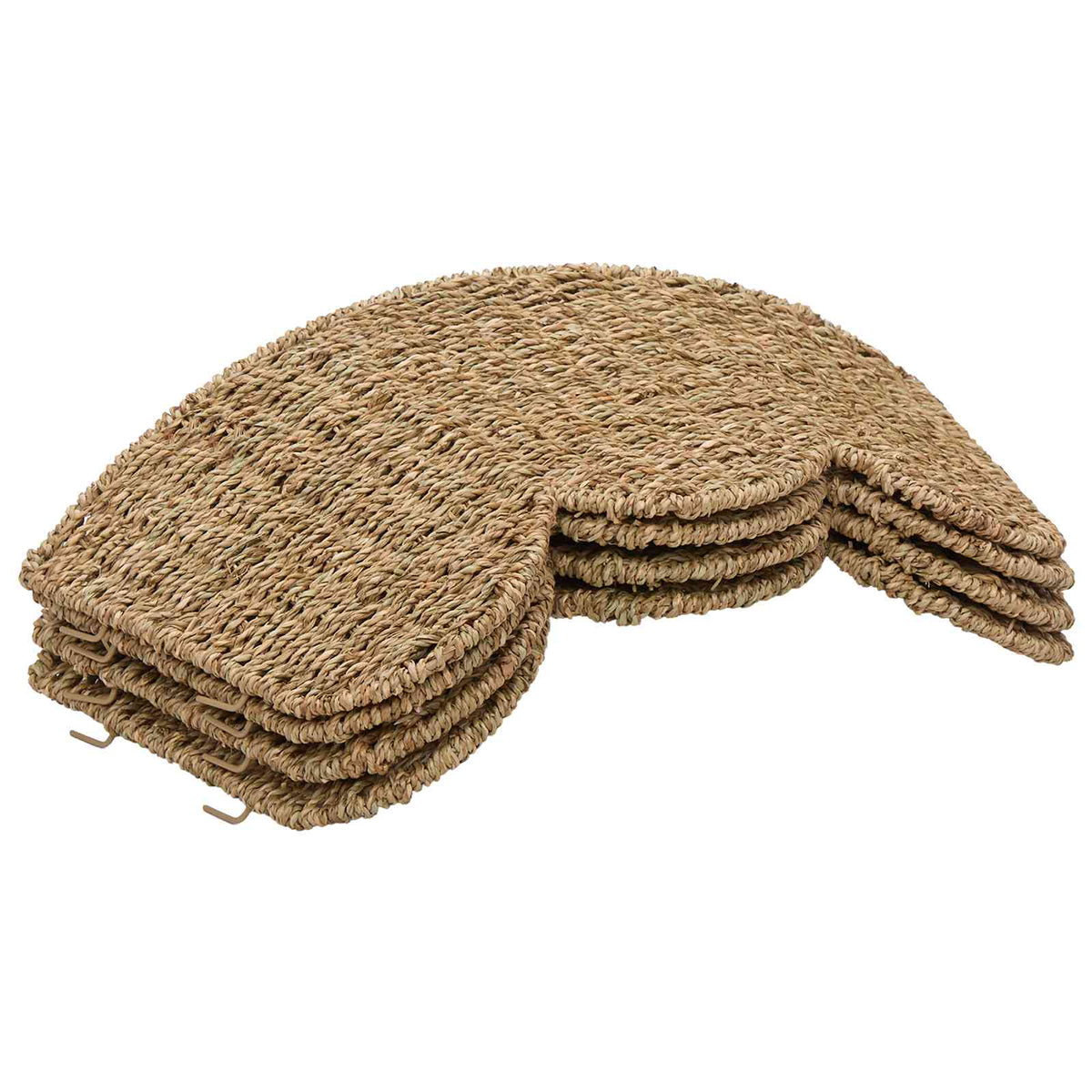 vidaXL Kołnierz do Choinki Okrągły naturalny Ø 90 x 28 cm Trawa morska