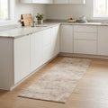 vidaXL Dywan kuchenny Beżowy beton 300 x 60 cm 100% poliamid