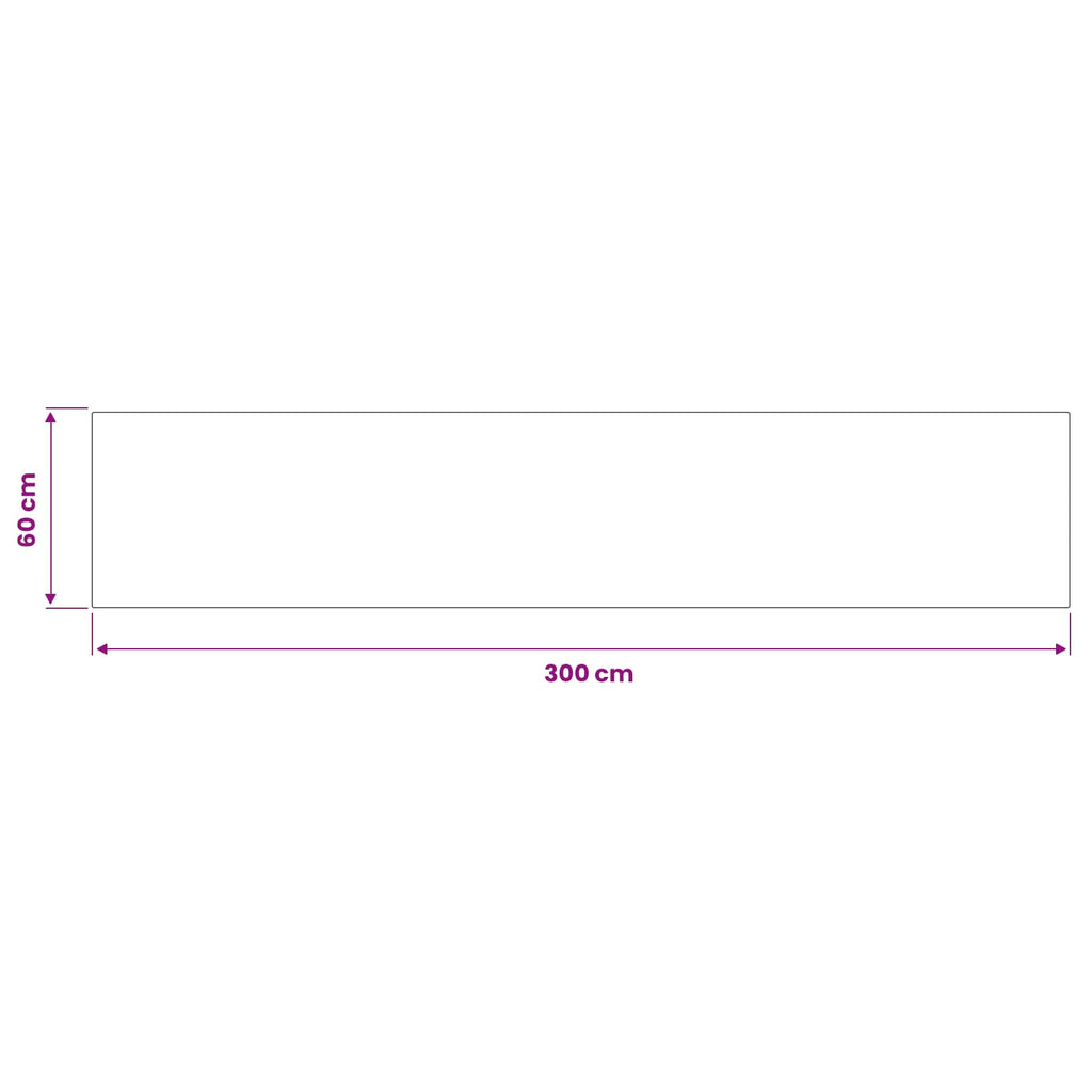 vidaXL Dywan kuchenny Niebieska osłona 300 x 60 cm 100% poliamid