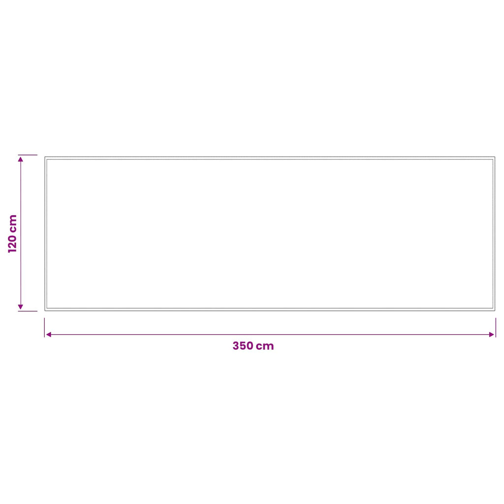 vidaXL Dywanik wejściowy jasnoszary 350 x 120 cm 100% poliamid