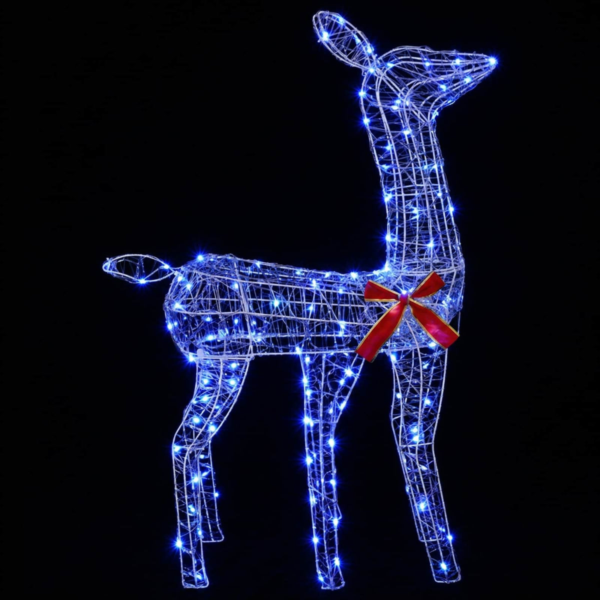 vidaXL 3D Renifer Bożonarodzeniowy LOVIISA 110 LED Niebieski