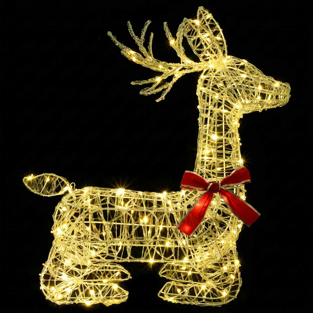 vidaXL 3D Renifer Bożonarodzeniowy LOVIISA 140 LED Ciepła biel