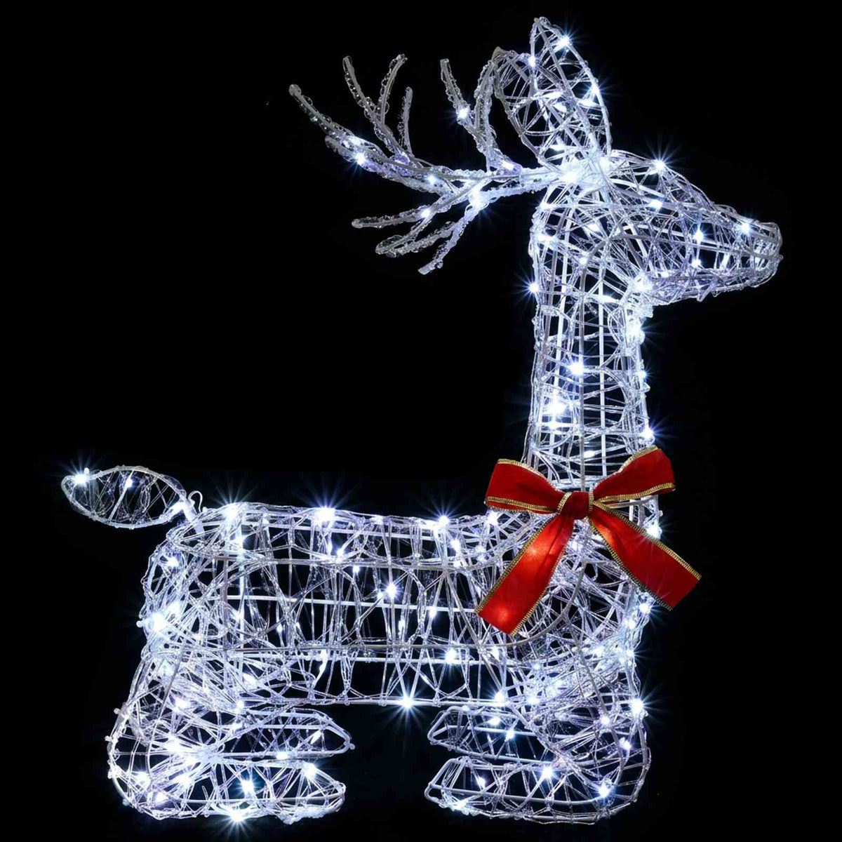 vidaXL 3D Renifer Bożonarodzeniowy LOVIISA 140 LED Zimna biel