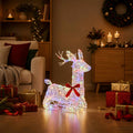 vidaXL 3D Renifer Bożonarodzeniowy LOVIISA 140 LED Wielokolorowy