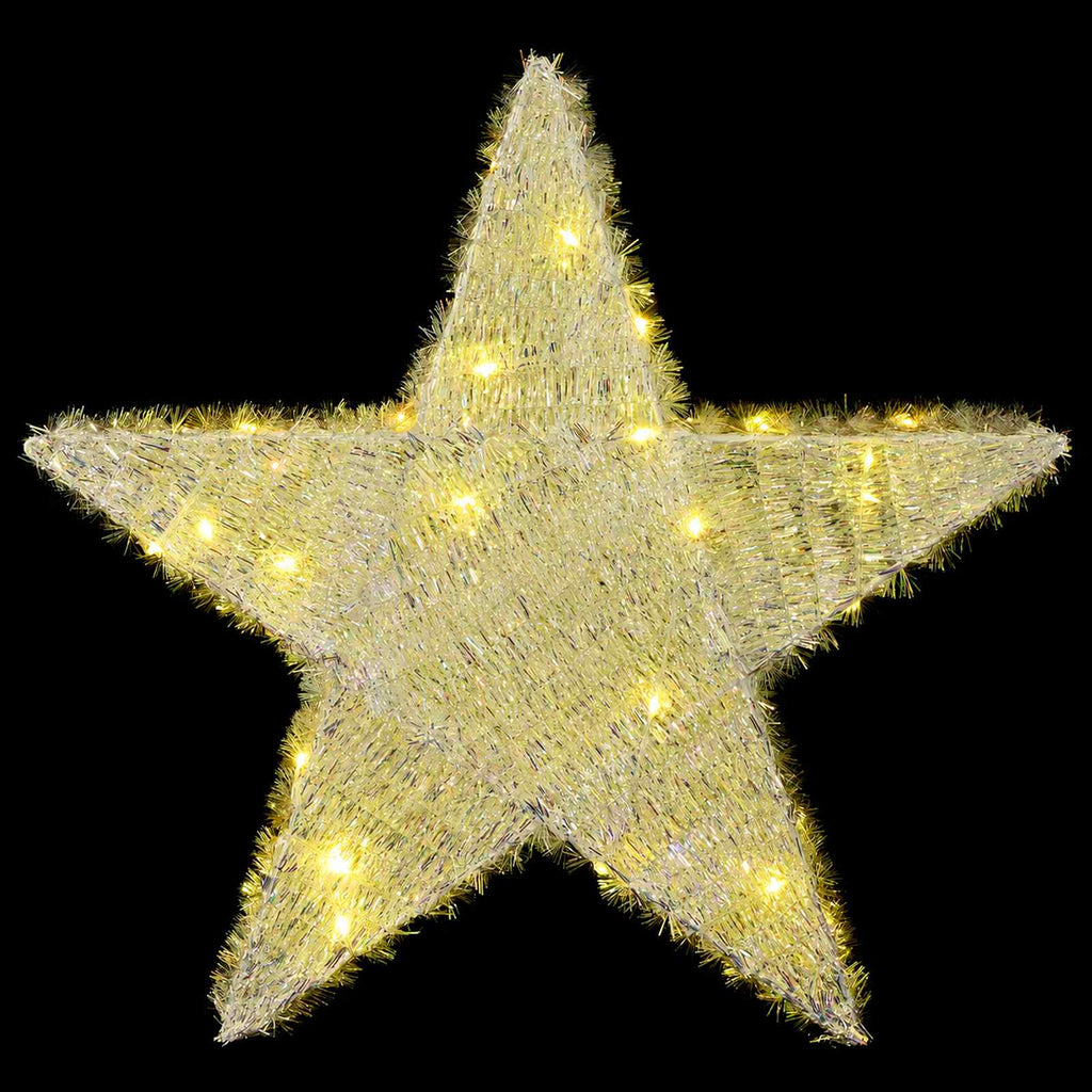 vidaXL Gwiazda świąteczna 3D 50 LED Ciepła biel 55 x 53,5 x 10 cm