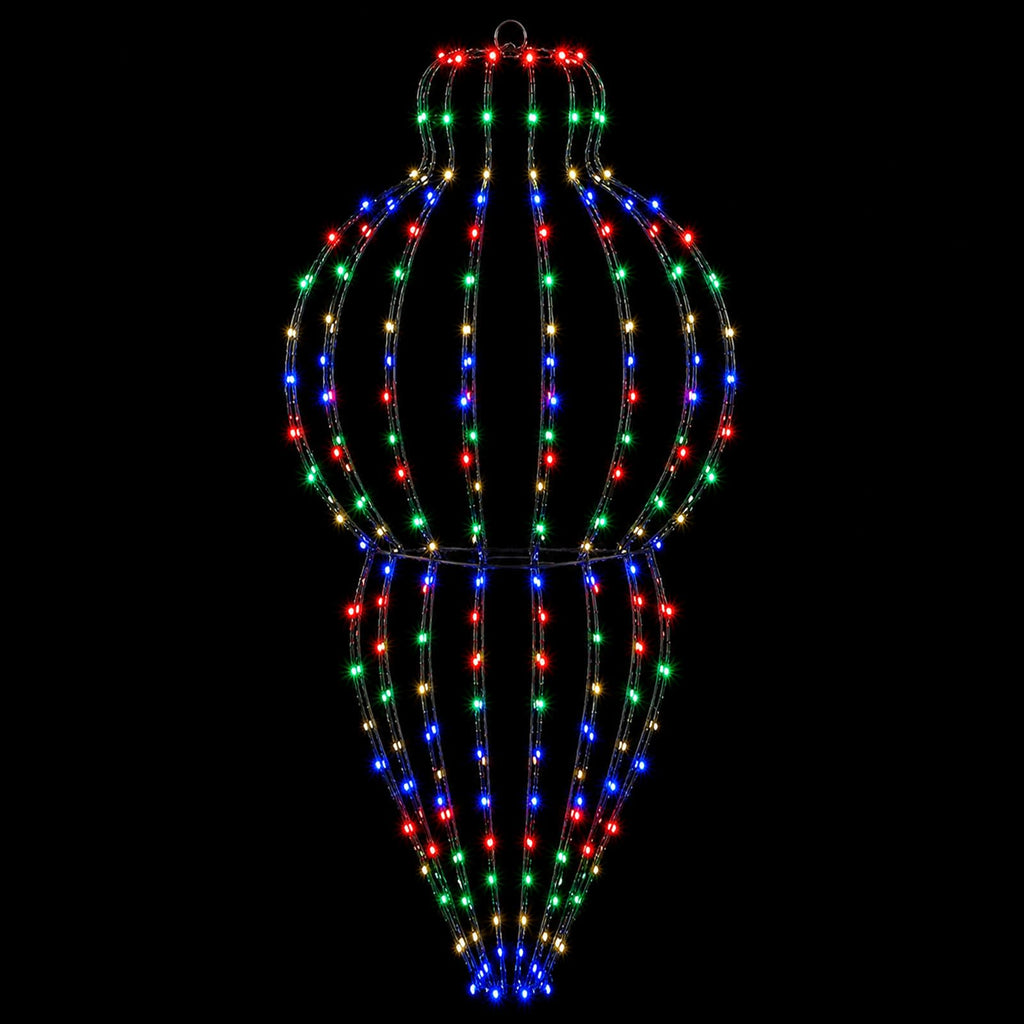 vidaXL Świąteczny szpic na lampkę 2 szt. 640 LED Wielokolorowy