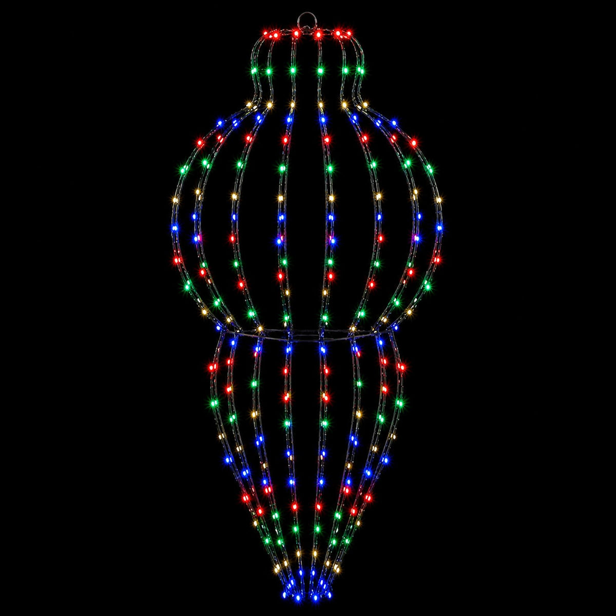 vidaXL Świąteczny szpic na lampkę 2 szt. 640 LED Wielokolorowy
