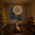 vidaXL Świąteczny szpic na lampkę 750 LED Ciepła biel Ø 50 x 52 cm