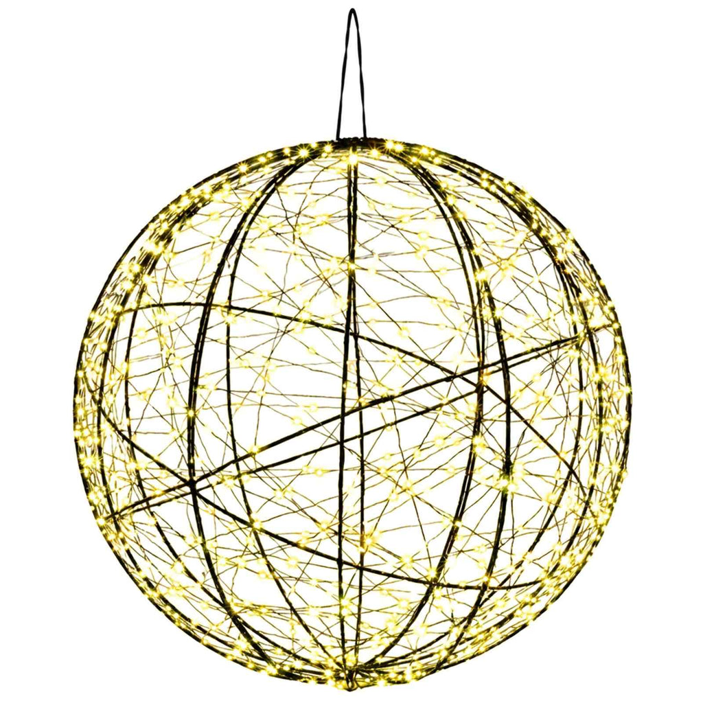 vidaXL Świąteczny szpic na lampkę 750 LED Ciepła biel Ø 50 x 52 cm