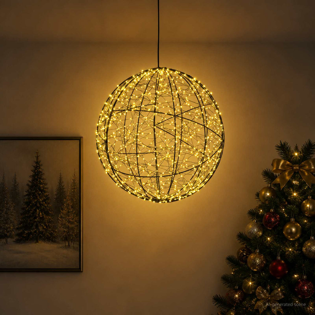 vidaXL Świąteczny szpic na lampkę 950 LED Ciepła biel