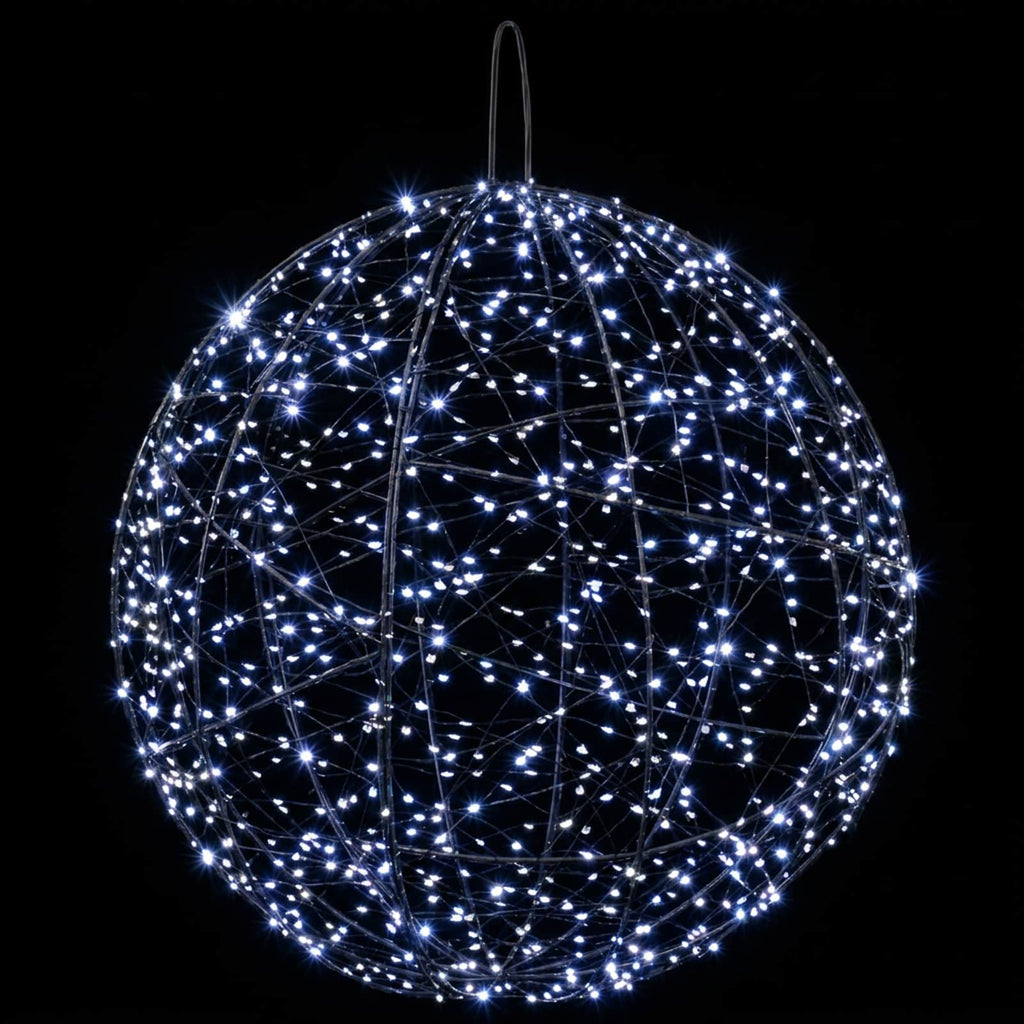 vidaXL Świąteczny szpic na lampkę 2 szt. 1900 LED Zimna biel