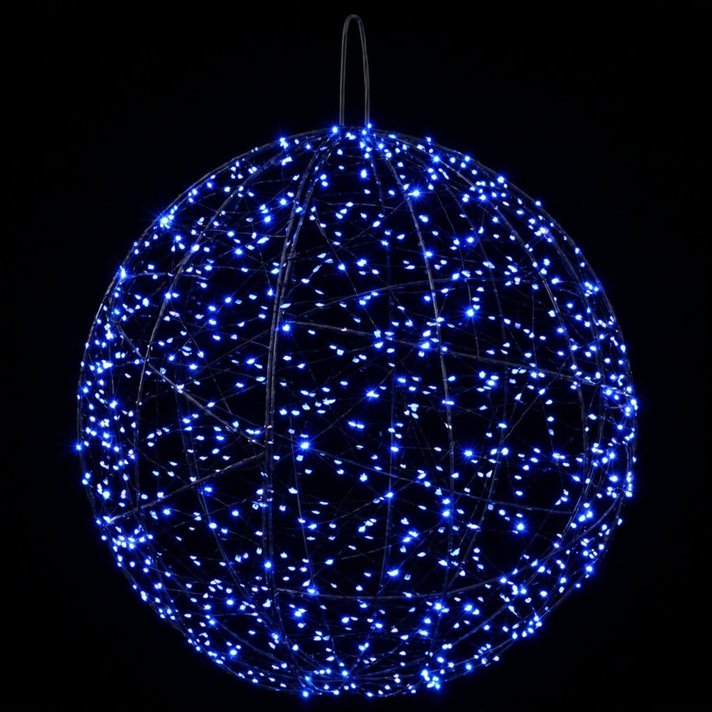 vidaXL Świąteczny szpic na lampkę 2 szt. 1900 LED Niebieski